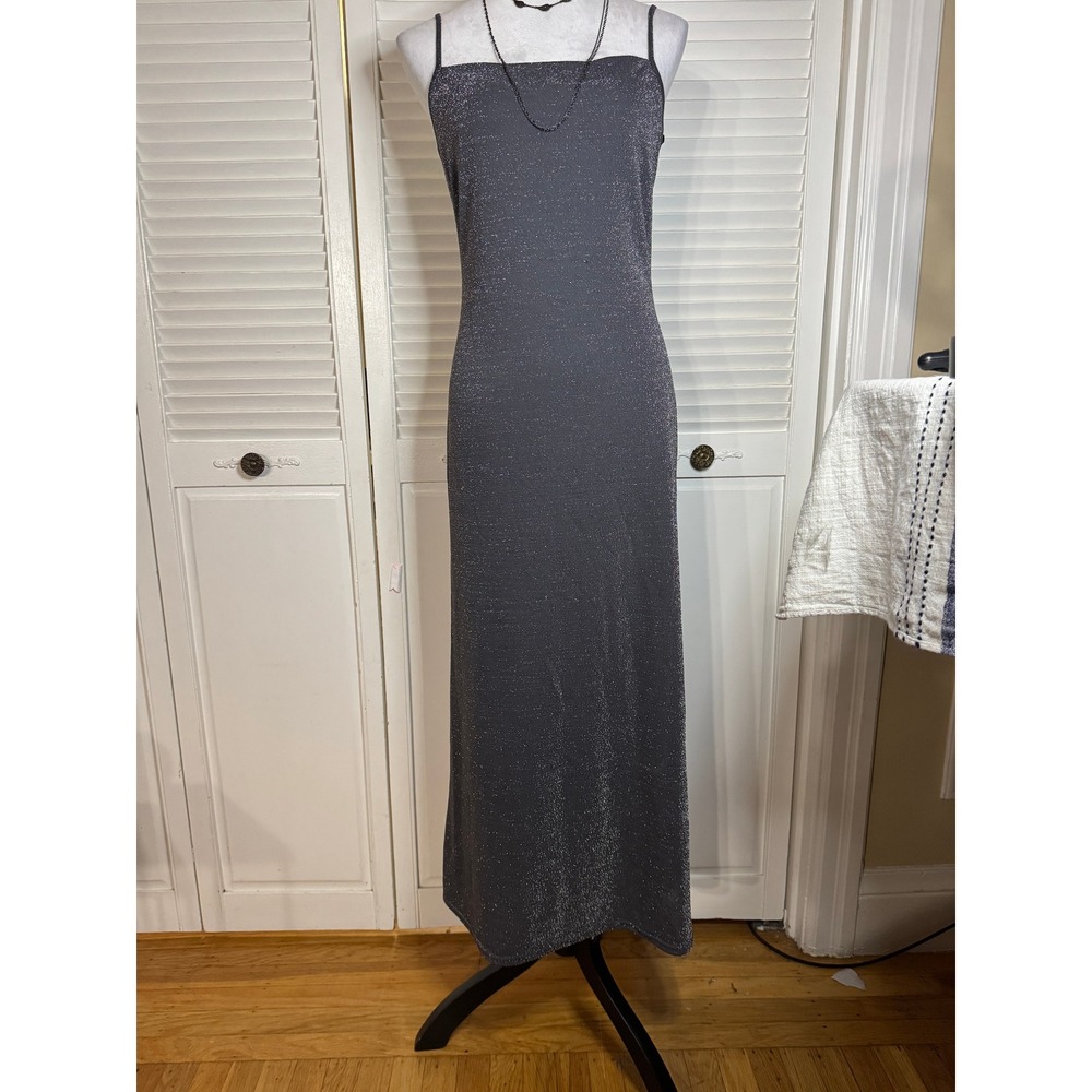 Glitter Sparkle Womens Maxi Formal Gown Dress Size Small Evening Event Mobwife - Picture 11 of 12